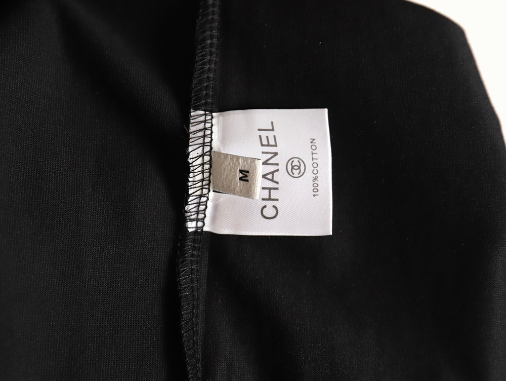 Chanel hand-painted watch dial graffiti short-sleeved T-shirt TSK1