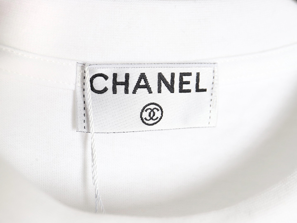 Chanel Double C Heavy Embroidery T-shirt Short Sleeve