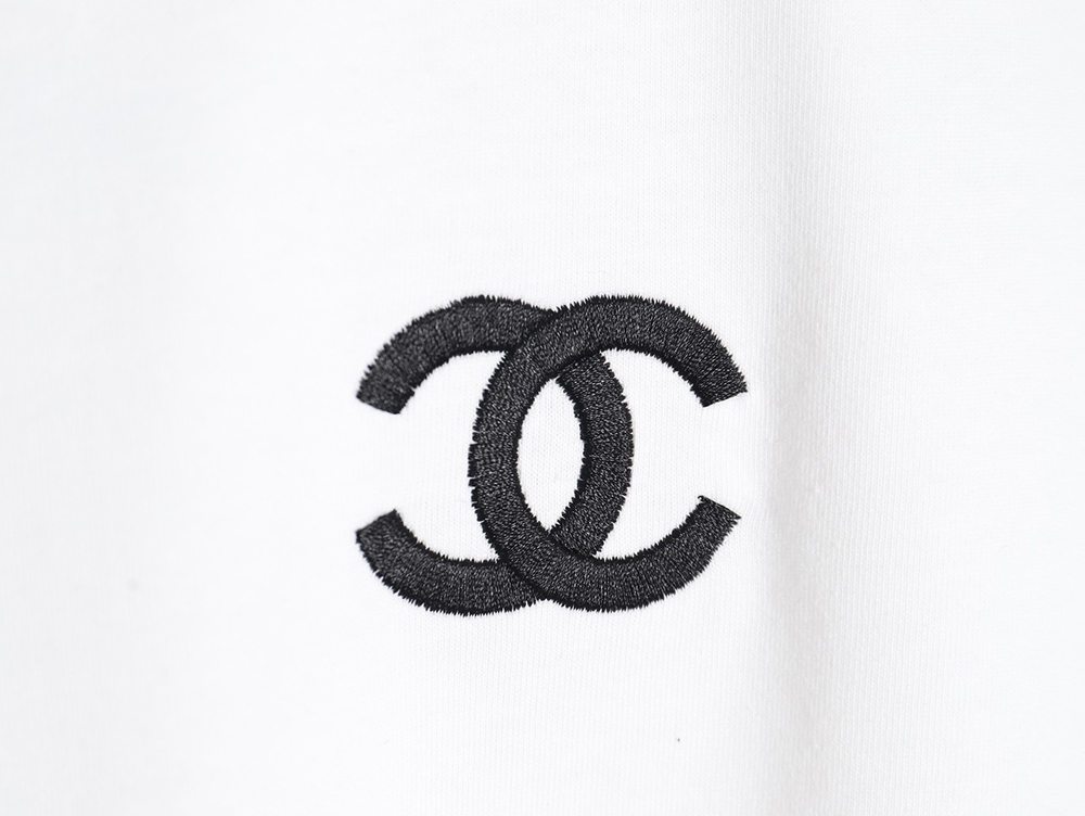 Chanel Double C Heavy Embroidery T-shirt Short Sleeve