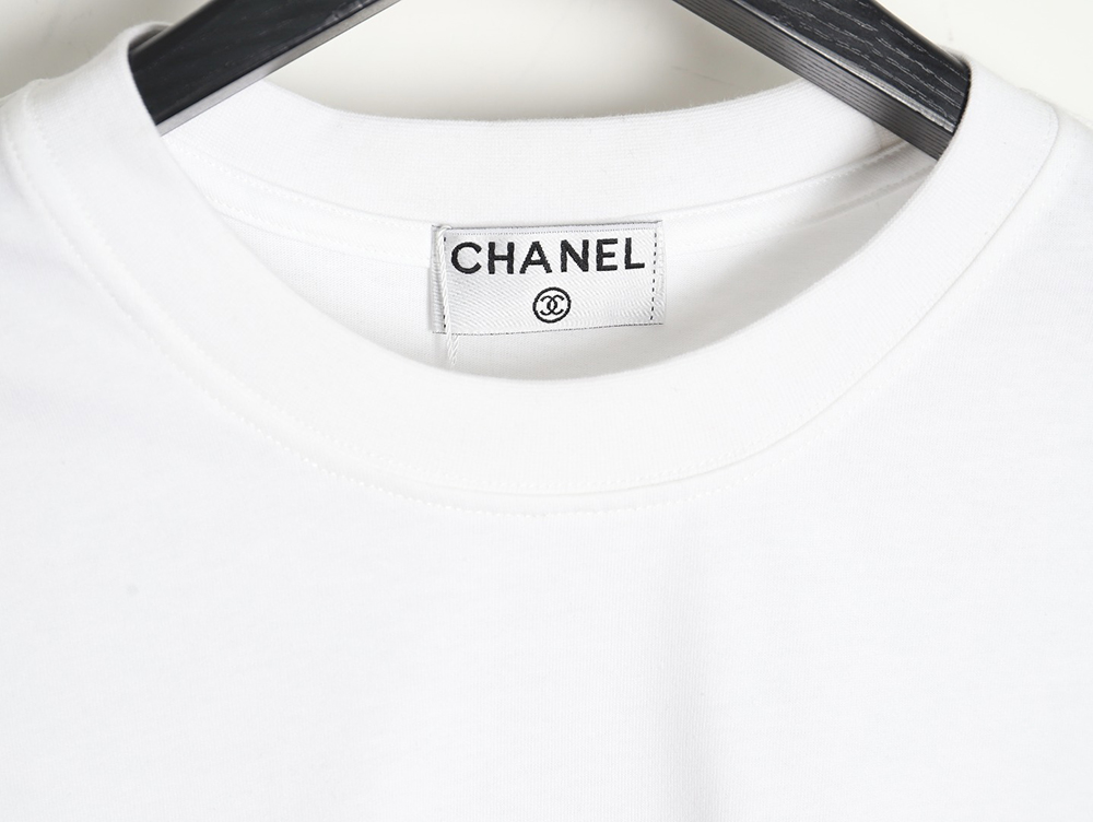 Chanel Double C Heavy Embroidery T-shirt Short Sleeve