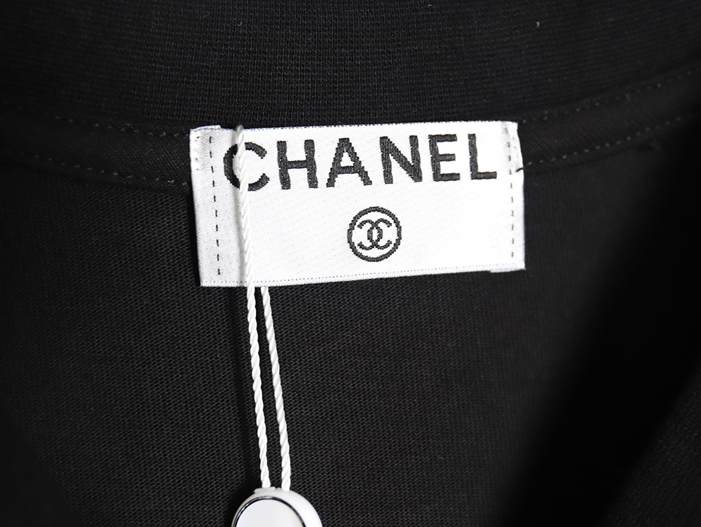 Chanel Double C Heavy Embroidery T-shirt Short Sleeve TSK1