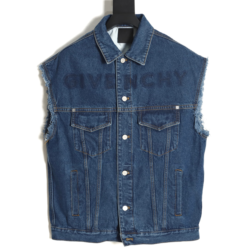 Givenchy 23FW washed denim vest