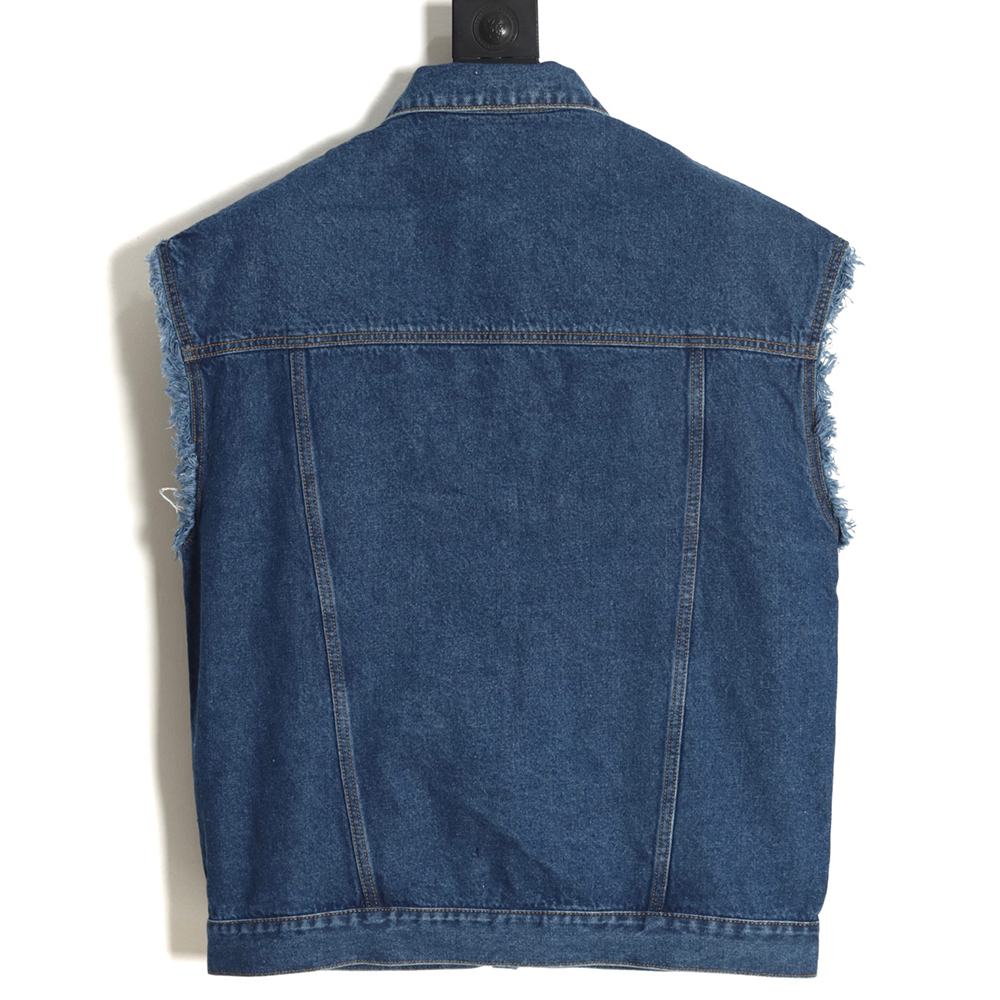 Givenchy 23FW washed denim vest