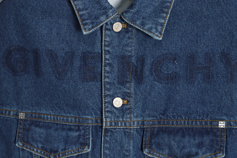 Givenchy 23FW washed denim vest