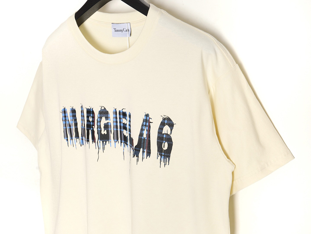 Maison Margiela & TOMMY CASH joint mosaic alphanumeric short sleeve