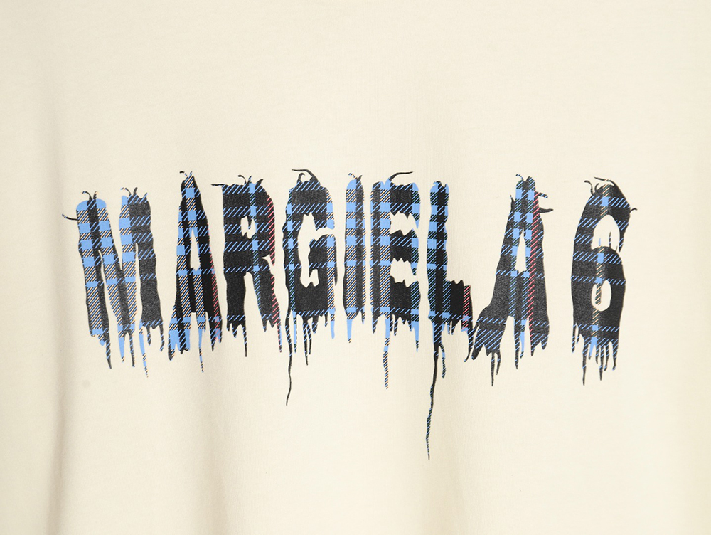 Maison Margiela & TOMMY CASH joint mosaic alphanumeric short sleeve