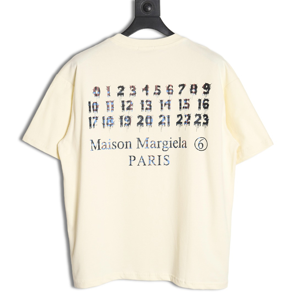 Maison Margiela & TOMMY CASH joint mosaic alphanumeric short sleeve