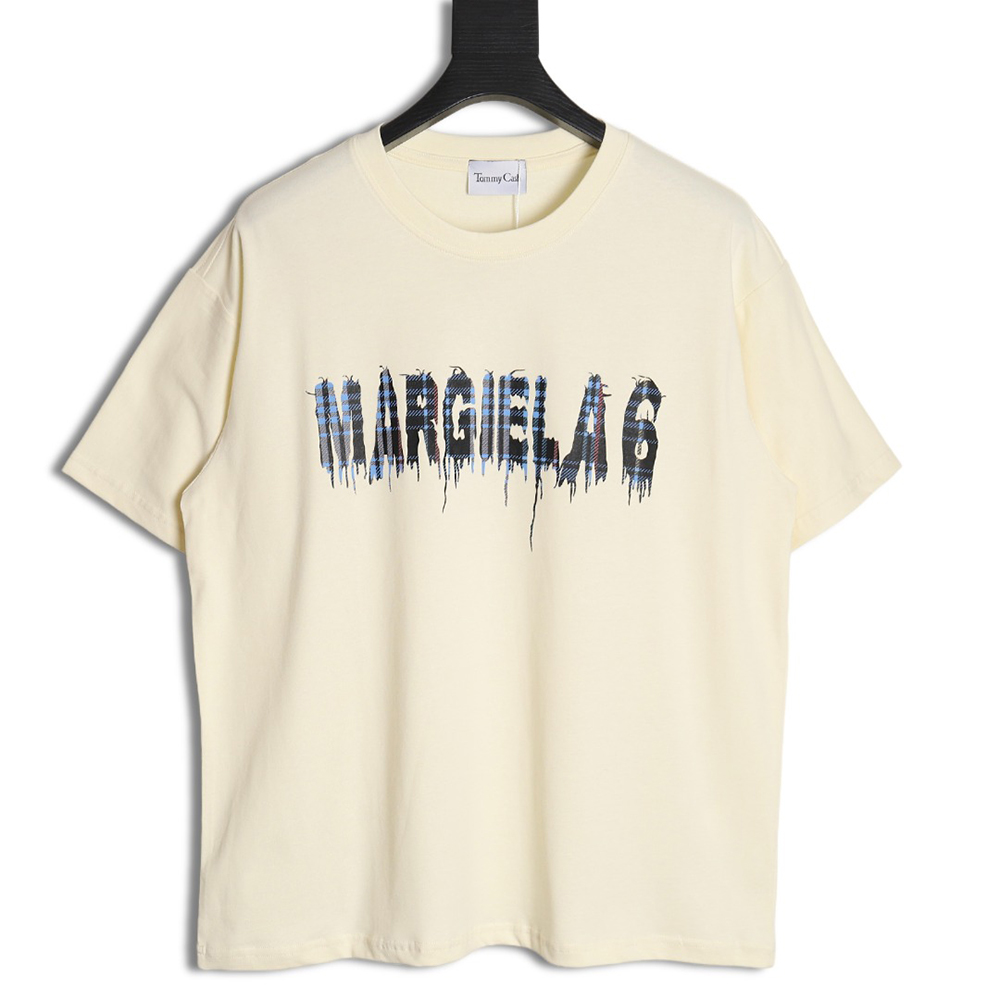 Maison Margiela & TOMMY CASH joint mosaic alphanumeric short sleeve