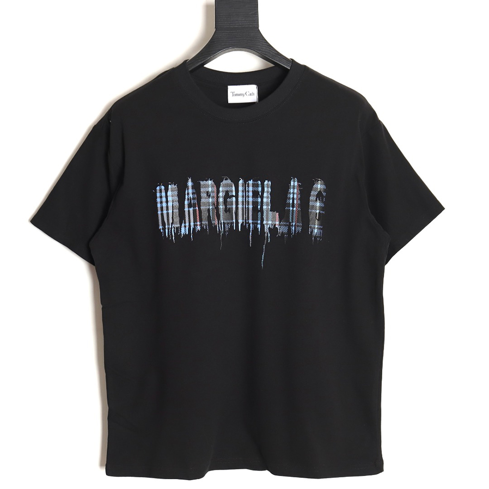 Maison Margiela & TOMMY CASH joint mosaic alphanumeric short sleeve TSK1