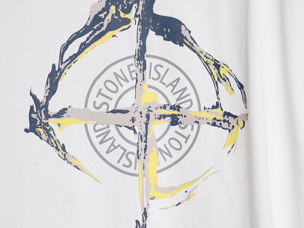 Stone Island Ruins Compass Print Short Sleeve