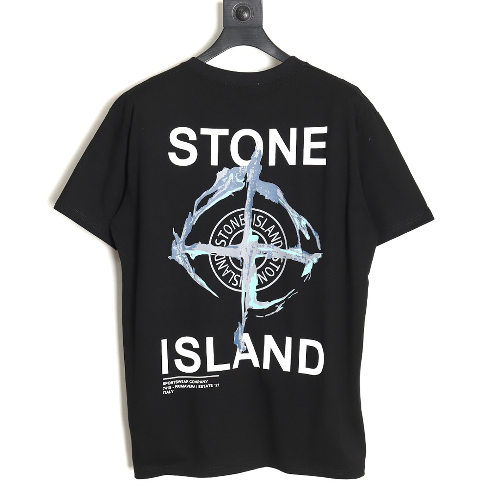 Stone Island Ruins Compass Print Short Sleeve TSK1