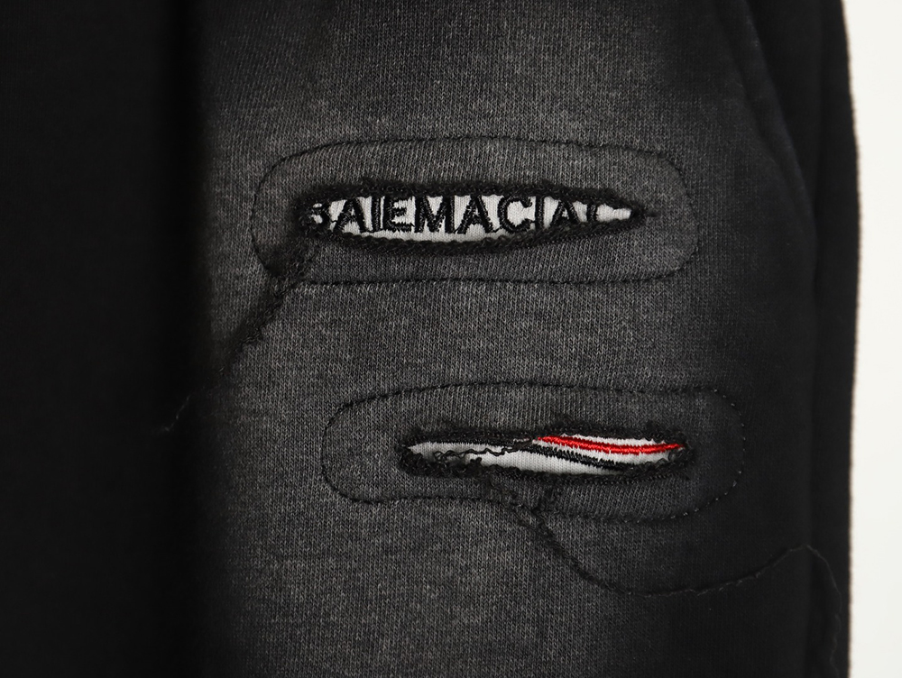 Balenciaga Coke embroidery cut logo 3D embroidered shorts