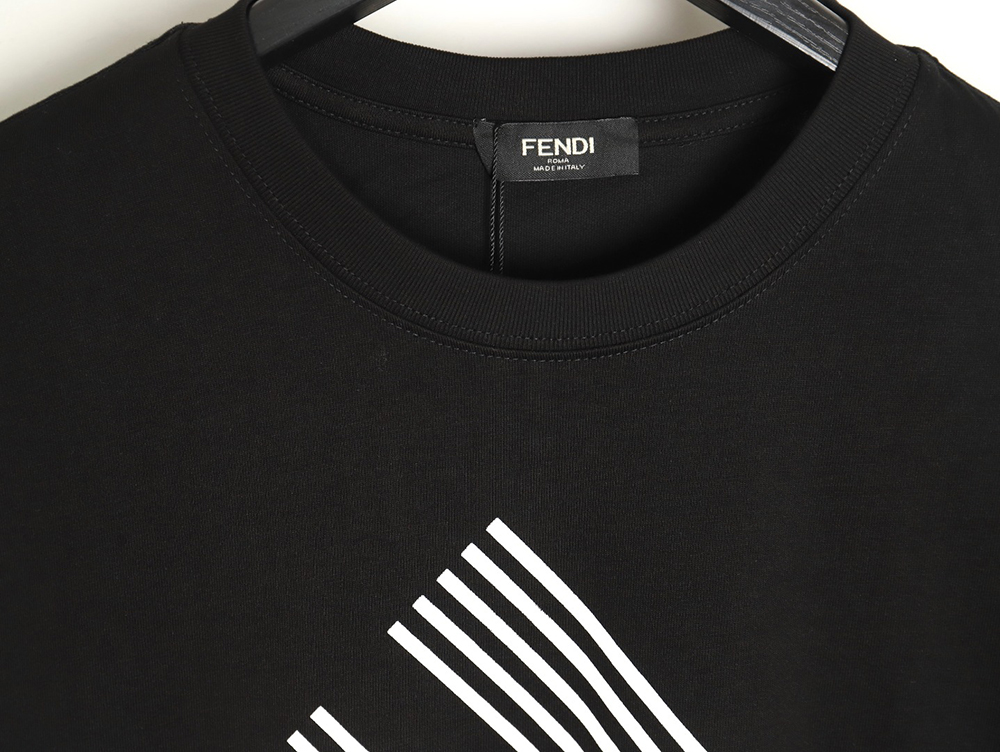 Fendi 24ss double F letter print short-sleeved T-shirt TSK1