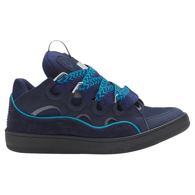 Lanvin Curb Sneakers 'Navy Blue Grey'