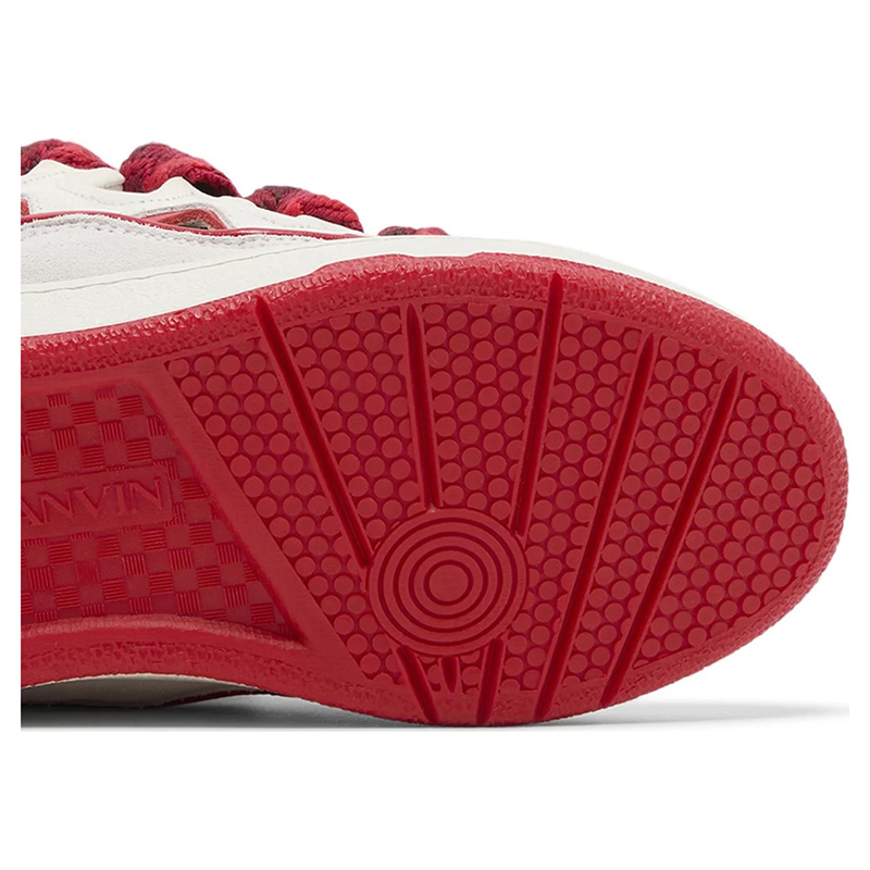 Lanvin Curb Sneakers 'White Red'