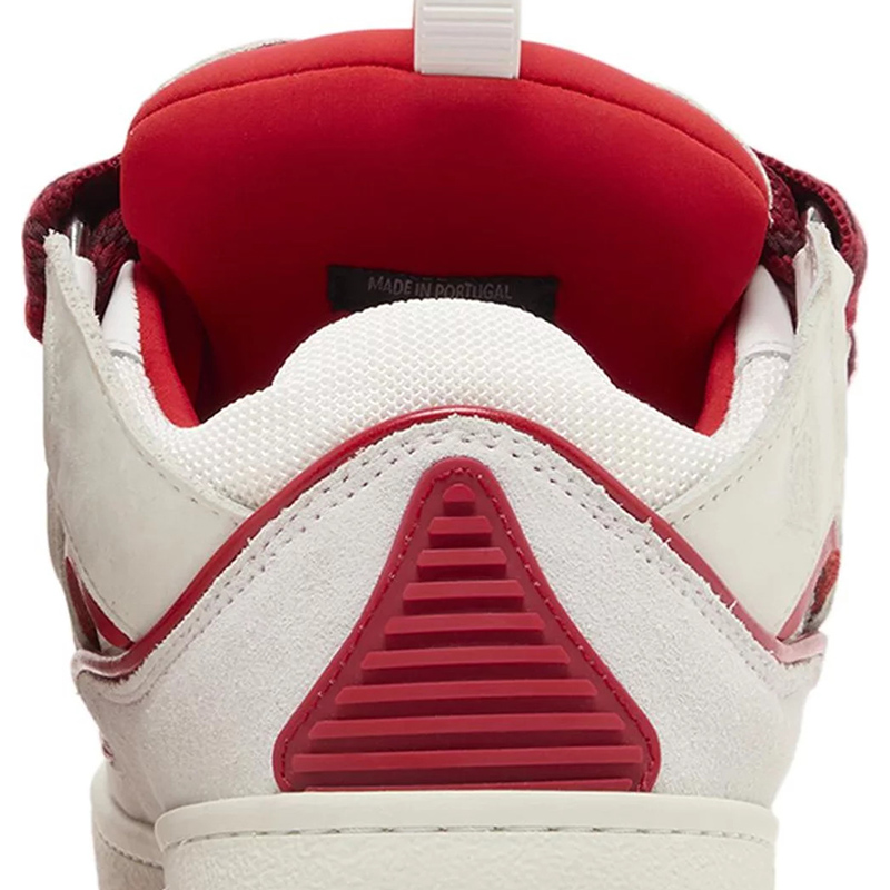 Lanvin Curb Sneakers 'White Red'