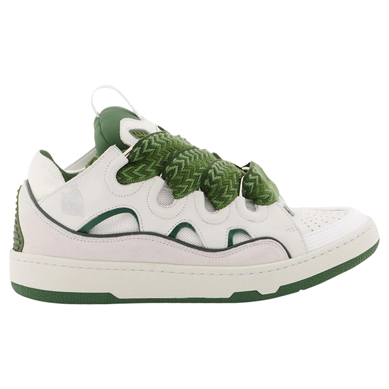 Lanvin Curb Sneakers 'White Khaki'