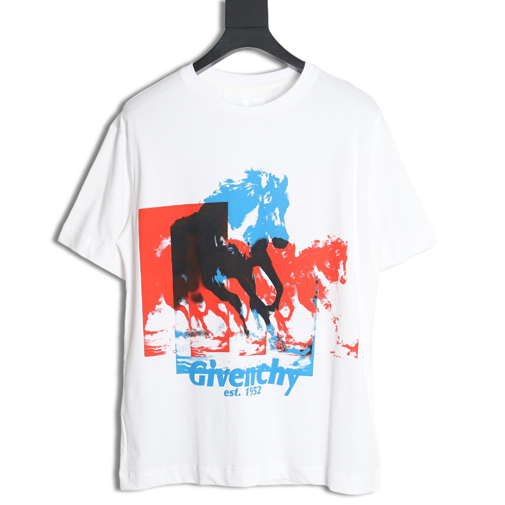 Givenchy 24SS horse print short-sleeved T-shirt