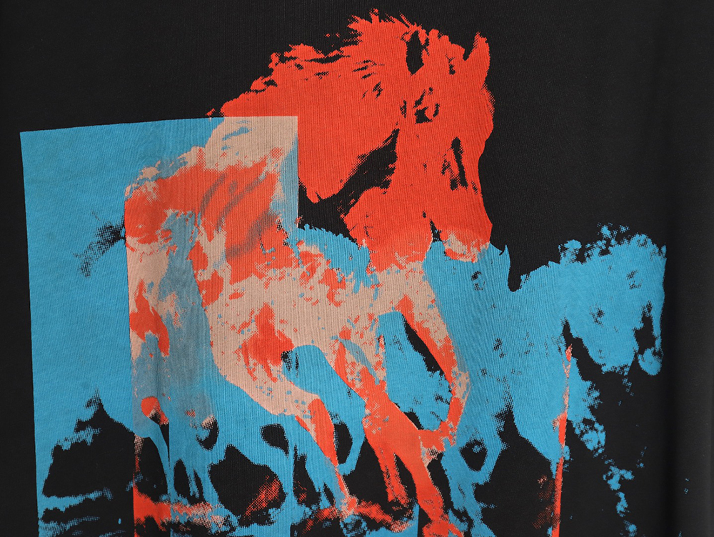 Givenchy 24SS horse print short-sleeved T-shirt TSK1