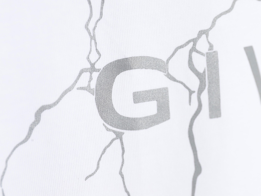 Givenchy 24SS lightning reflective print short-sleeved T-shirt