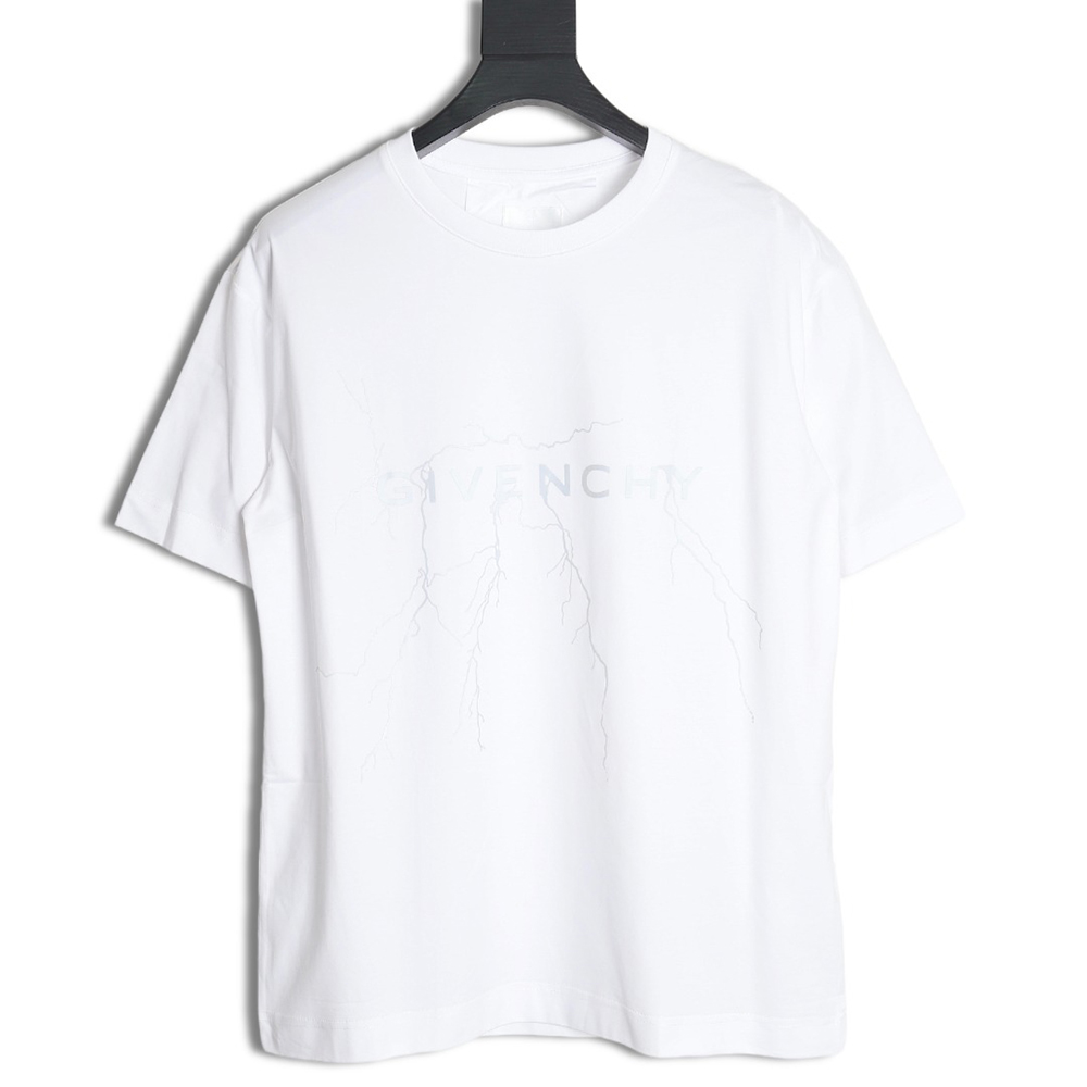 Givenchy 24SS lightning reflective print short-sleeved T-shirt