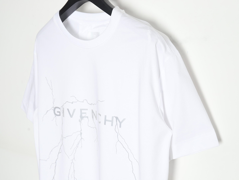 Givenchy 24SS lightning reflective print short-sleeved T-shirt