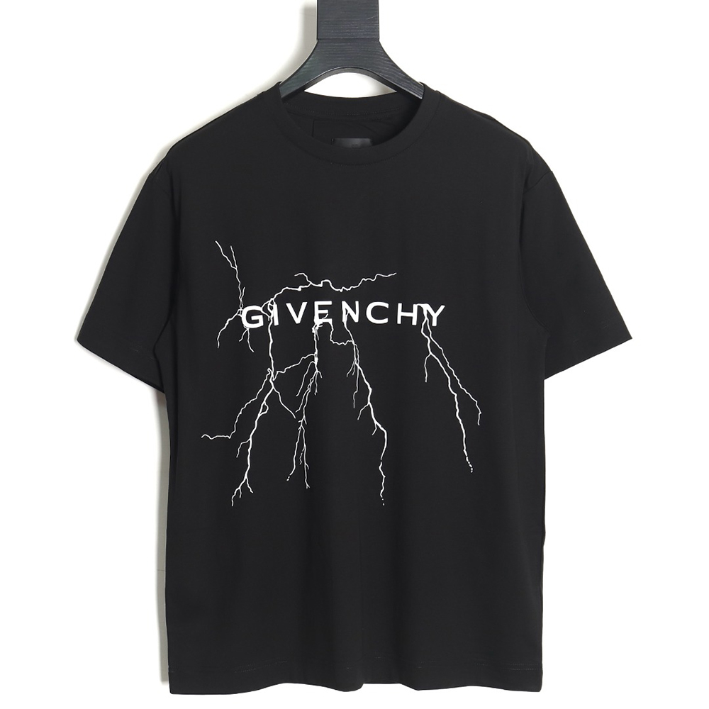 Givenchy 24SS lightning reflective print short-sleeved T-shirt TSK2