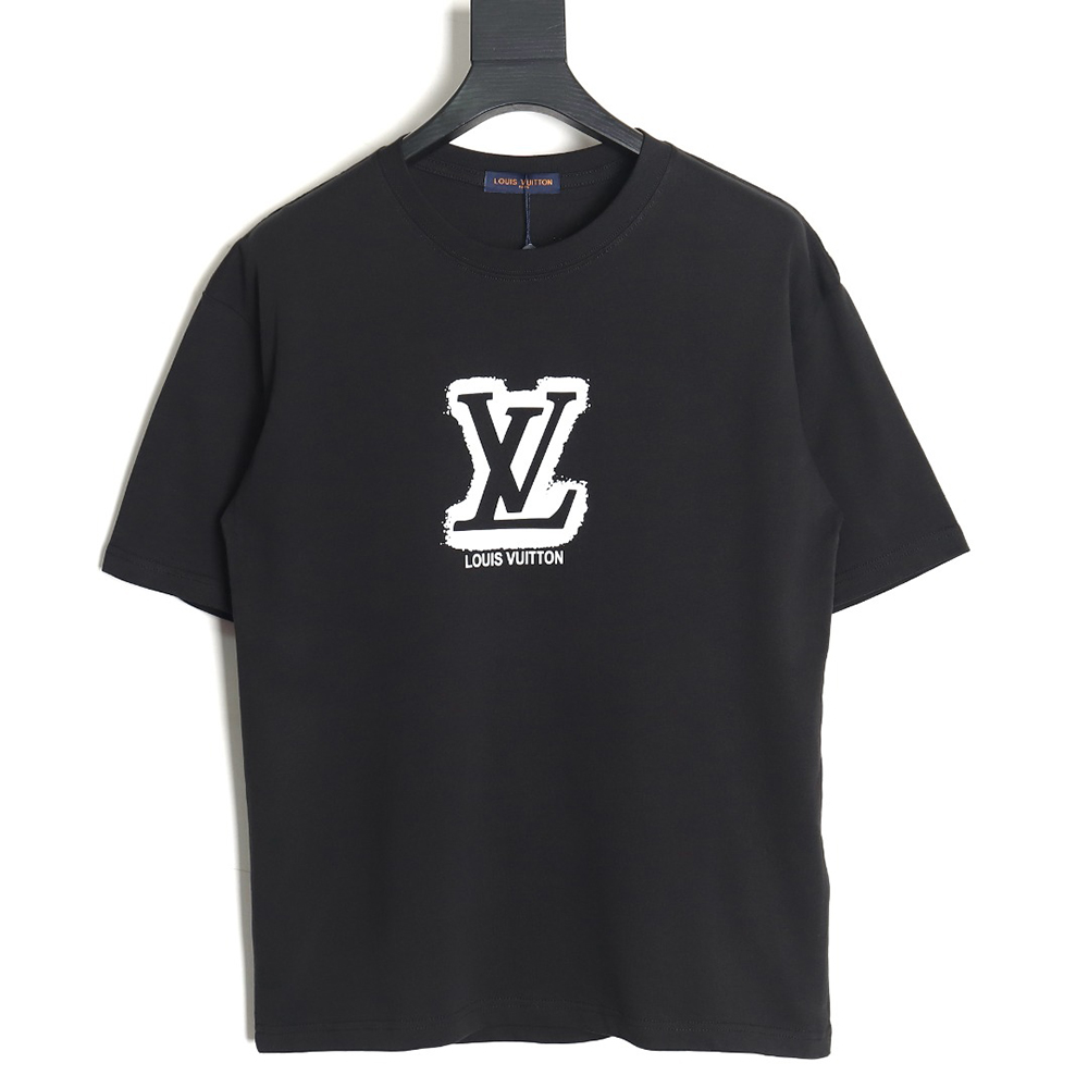 Louis Vuitton 24SS blurred logo print short-sleeved T-shirt TSK1