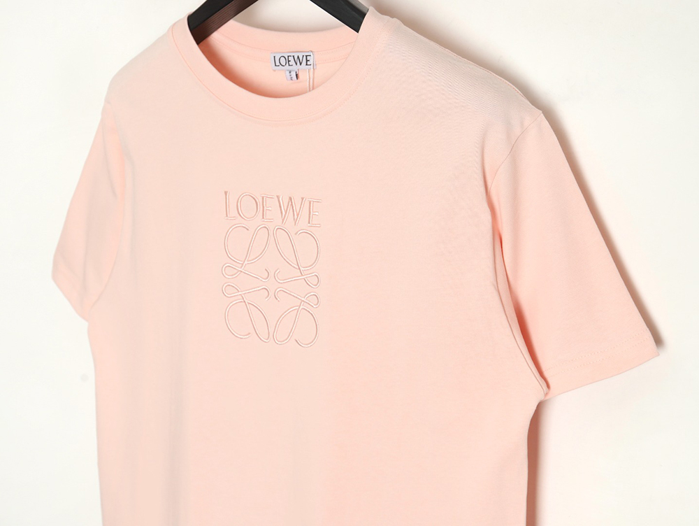 Loewe solid color embroidered large logo T-shirt