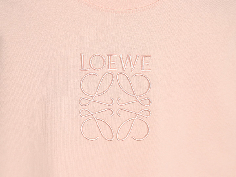 Loewe solid color embroidered large logo T-shirt