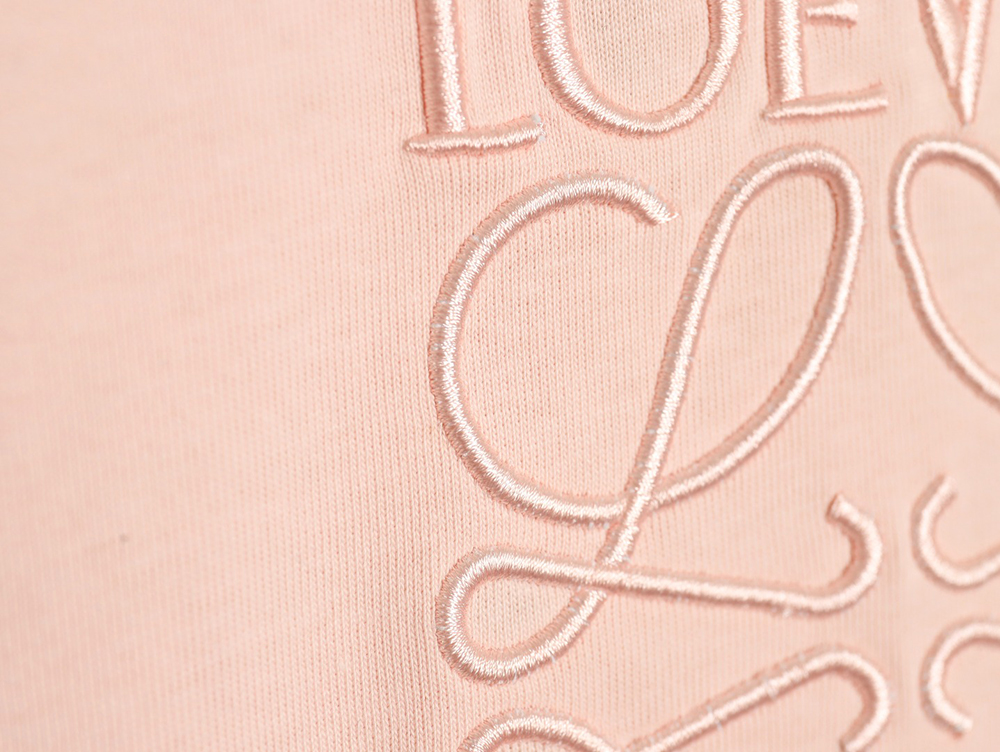 Loewe solid color embroidered large logo T-shirt