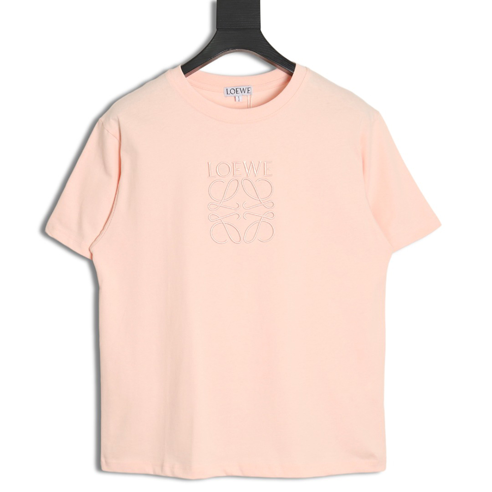 Loewe solid color embroidered large logo T-shirt