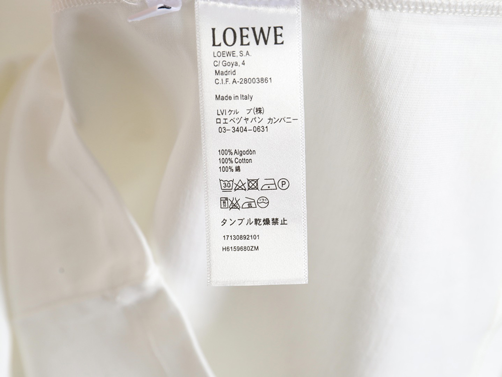 Loewe rhinestone logo short sleeve