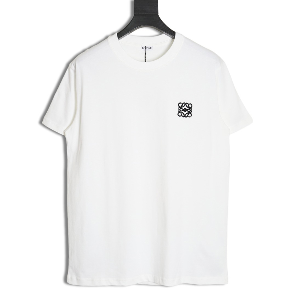 Loewe rhinestone logo short sleeve