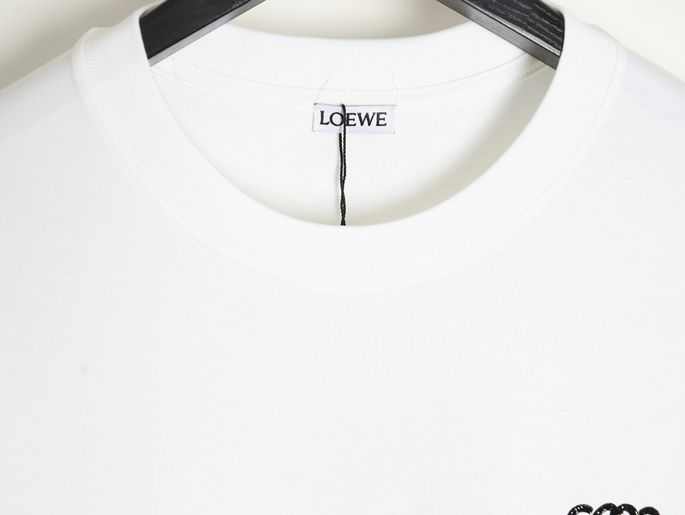 Loewe rhinestone logo short sleeve