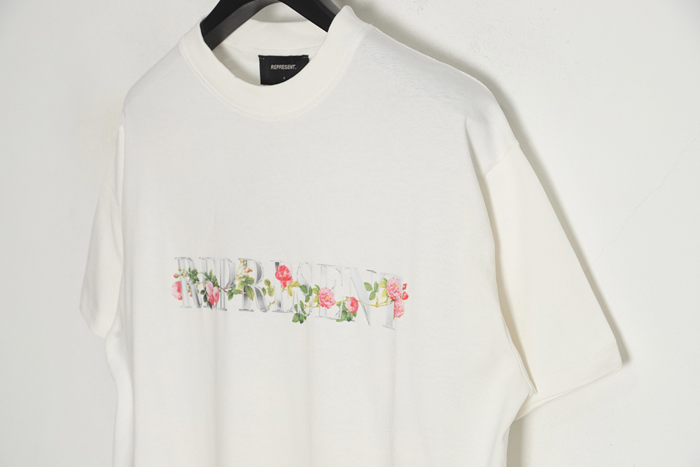 Represent 23SS floral print short-sleeved T-shirt