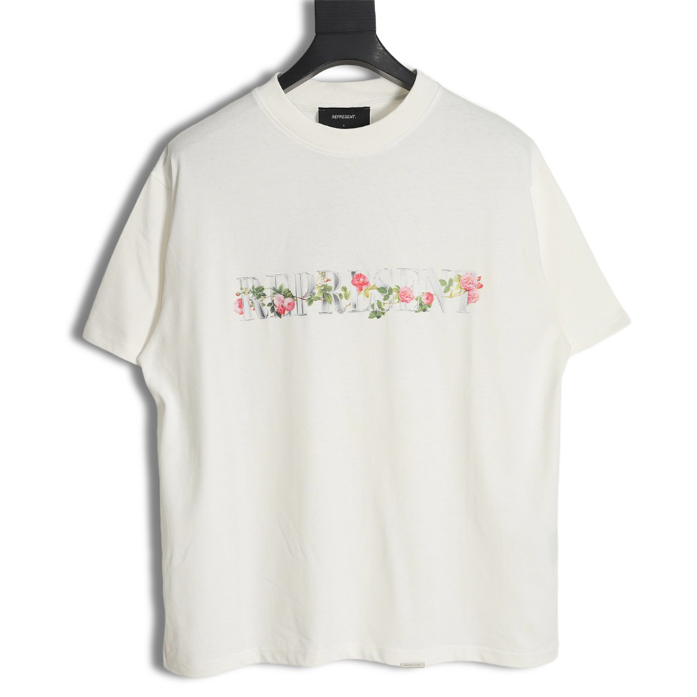 Represent 23SS floral print short-sleeved T-shirt