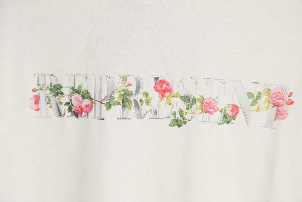 Represent 23SS floral print short-sleeved T-shirt