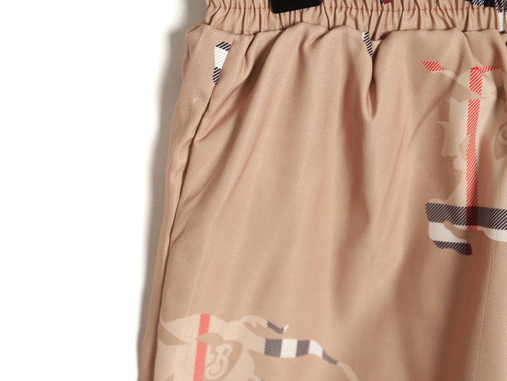 Burberry 24ss check horse beach shorts