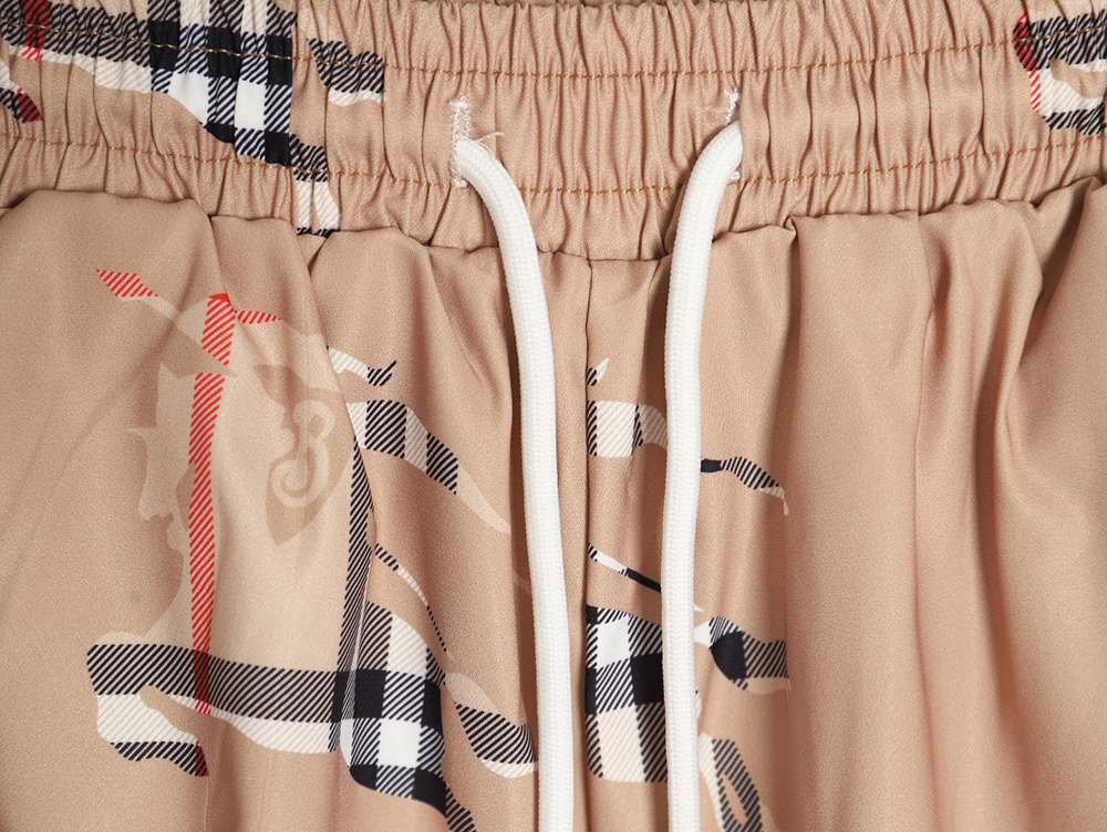 Burberry 24ss check horse beach shorts