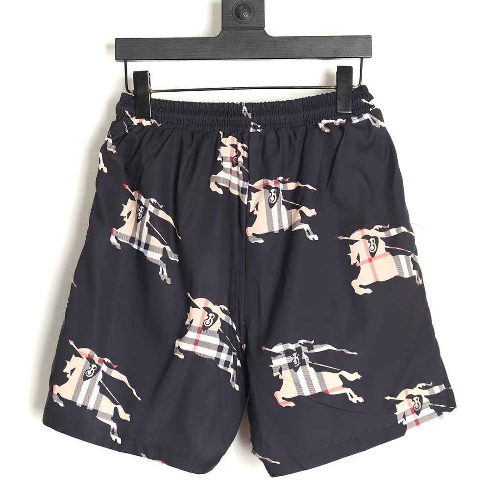 Burberry 24ss check horse beach shorts TSK1