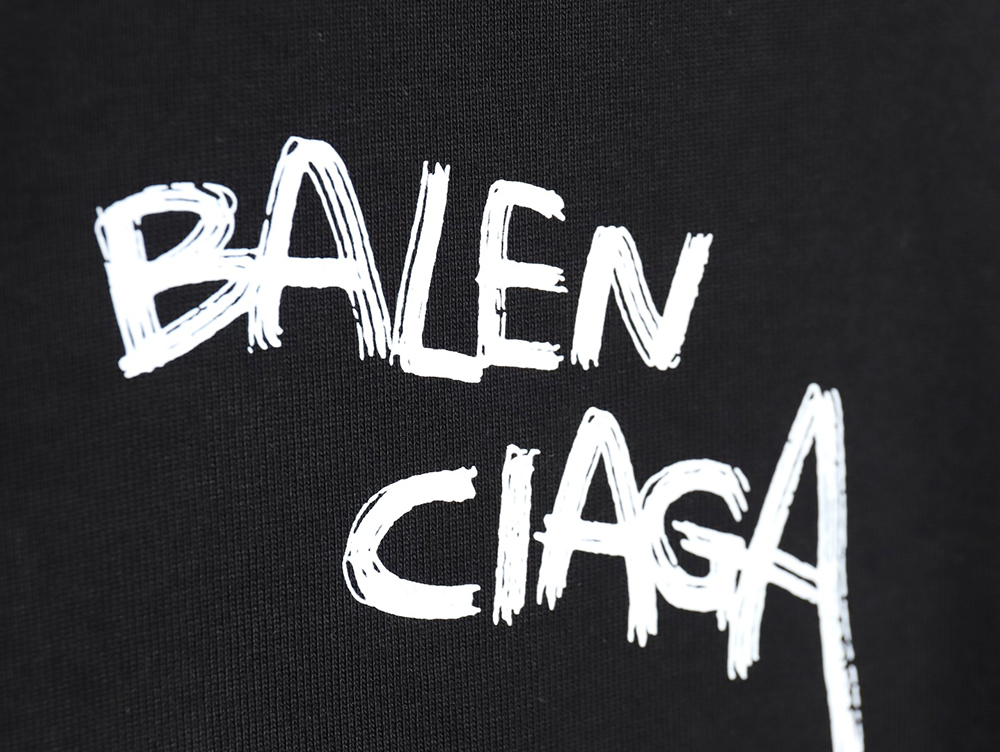 Balenciaga 24SS misplaced letter print short-sleeved T-shirt TSK1