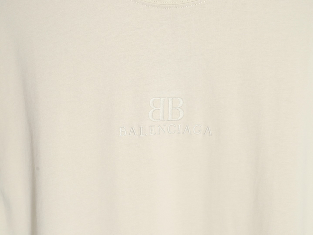 Balenciaga 24ss double B embroidered short sleeves