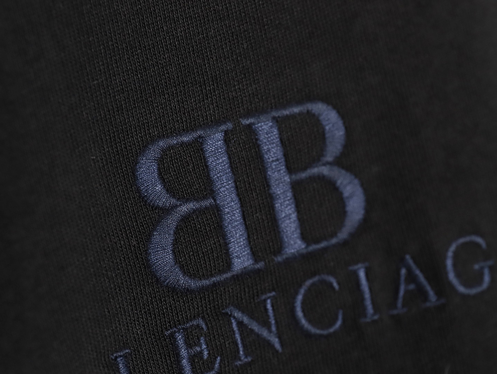 Balenciaga 24ss double B embroidered short sleeves TSK1