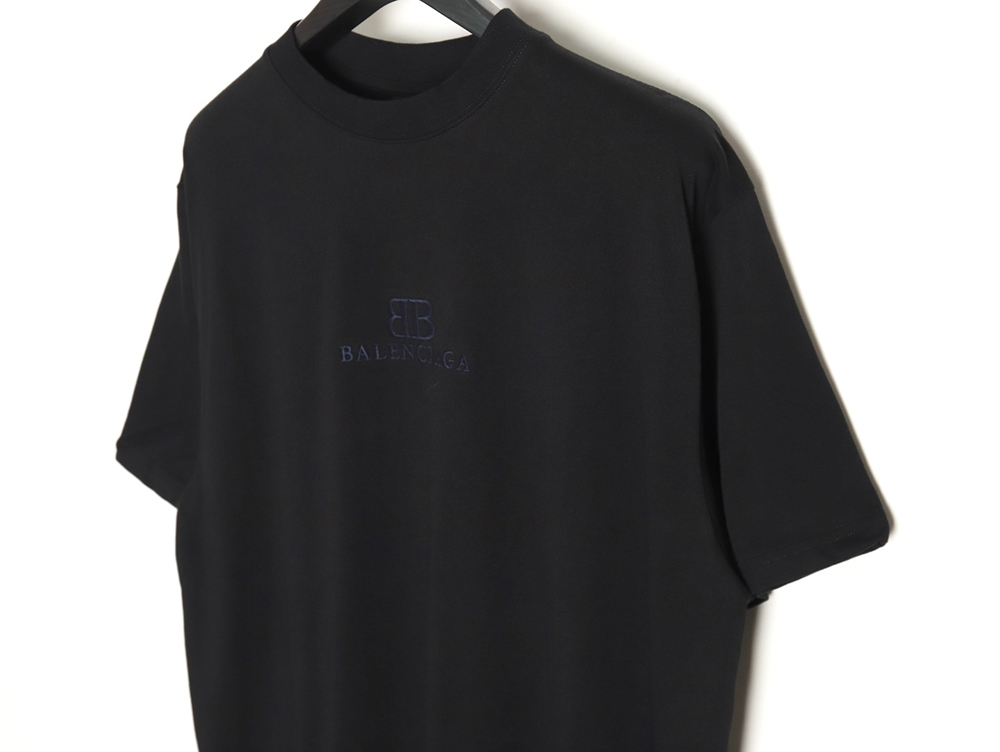 Balenciaga 24ss double B embroidered short sleeves TSK1