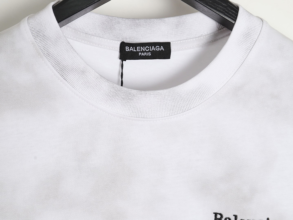 Balenciaga 24ss embroidered cola mud dyed short sleeves