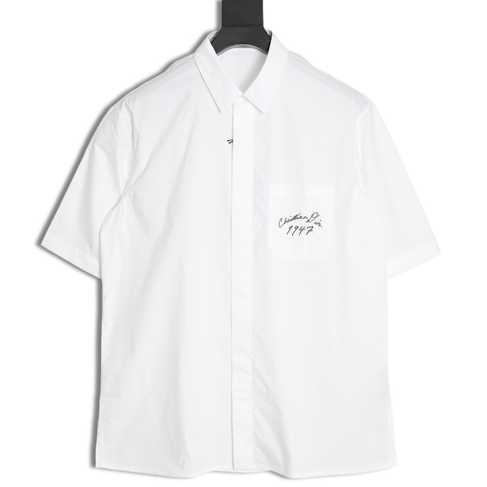 Dior 1947 embroidered short-sleeved shirt