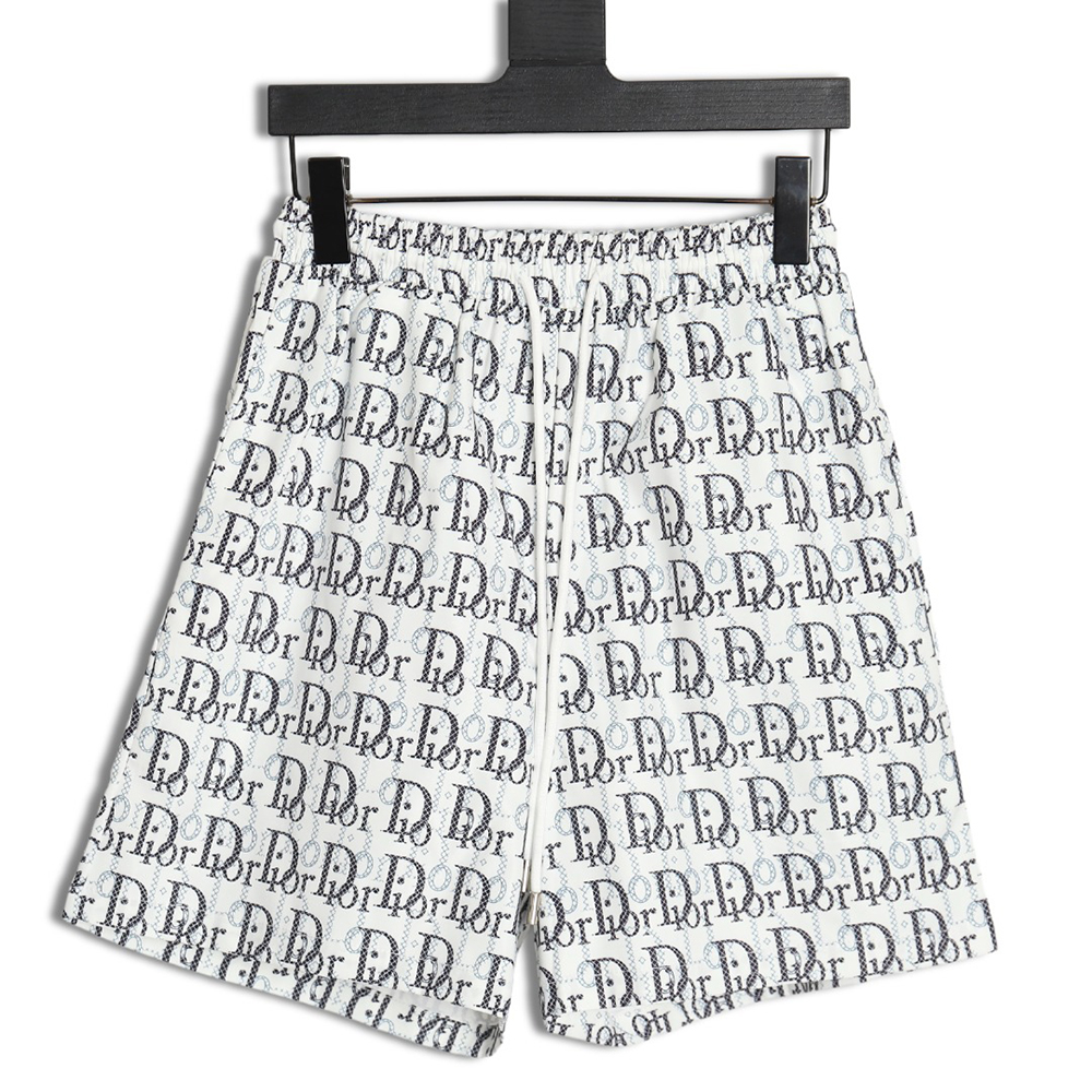 Dior 24ss all-over lettering beach shorts