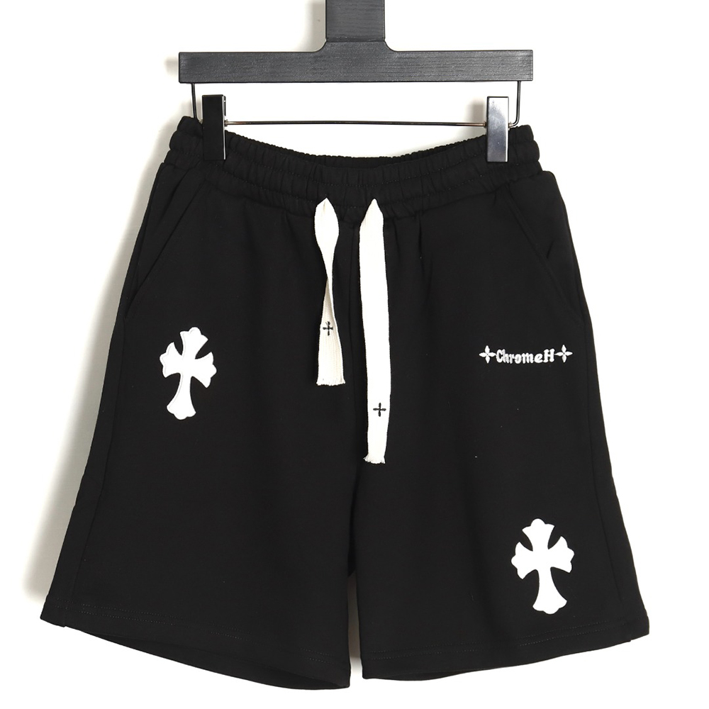 Chrome hearts embroidered Sanskrit cross Terry shorts TSK1