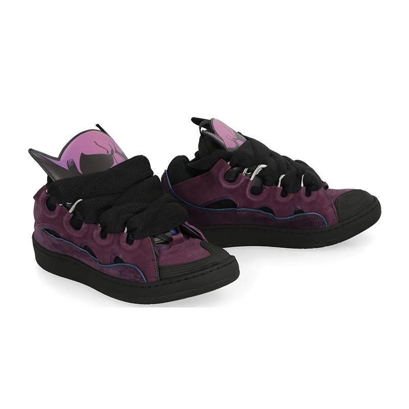 Lanvin Curb Lace-Up Sneakers